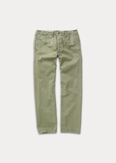 Pantalones Chinos Ralph Lauren Hombre Verde Oliva - Cotton Straight Leg - BRELS6318